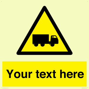Custom Lorry Hazard Sign